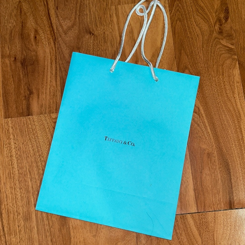 Tiffany & Co. Paper Shopping Bag with Ribbon